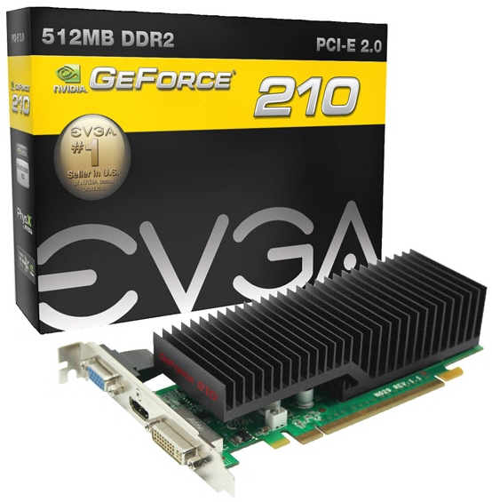 eVGA uvádí pasivní GeForce 210