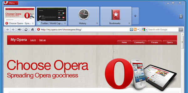 Opera 10.6 beta - o něco rychlejší a s novými funkcemi