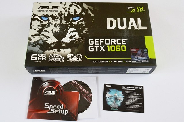  ASUS DUAL-GTX1060-6G – balení 