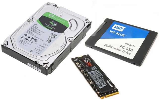 Test NVMe SSD, SATA SSD a HDD ve 20 reálných aplikacích