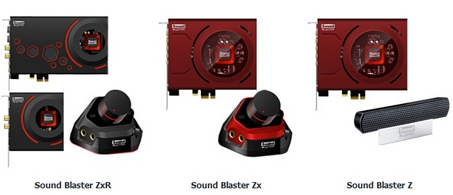 Creative uvádí na trh trojici zvukových karet Sound Blaster Z-série