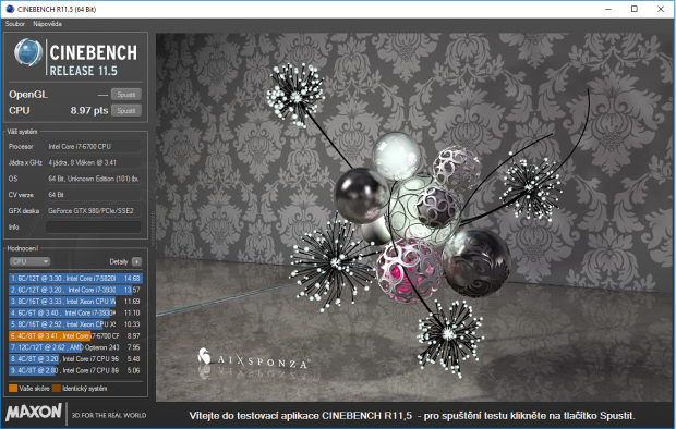 Body v Cinebench R11.5