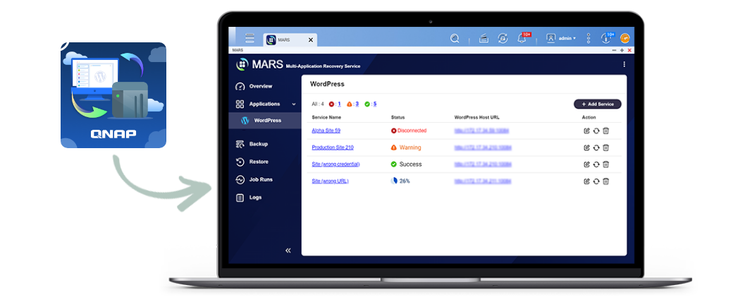 QNAP nabídne zdarma nástroj pro automatické zálohování a migraci oblíbeného CMS Wordpress