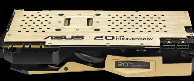 Asus představil grafickou katu GeForce GTX 980 Ti ve zlaté edici 20th Anniversary