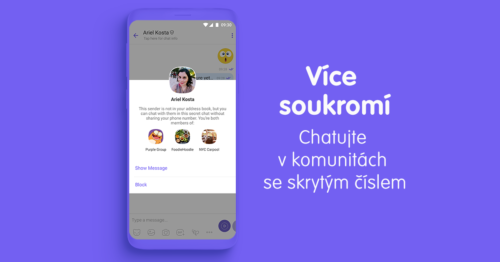 Chatovací aplikace Viber změnila vzhled