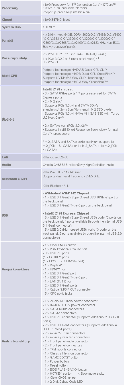 MSI Z170A Gaming M9 ACK: Deska pro nadšence a hráče