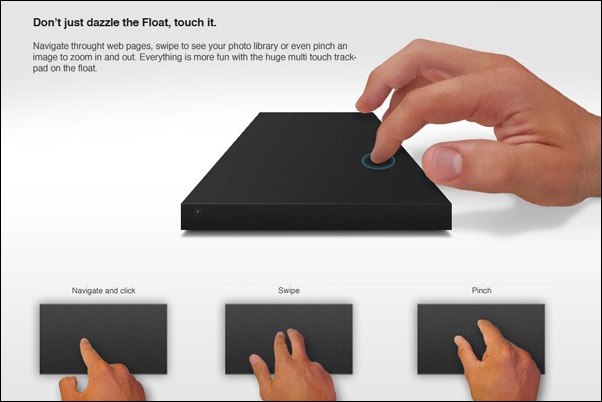 LaCie Float: pevný disk a trackpad v jednom