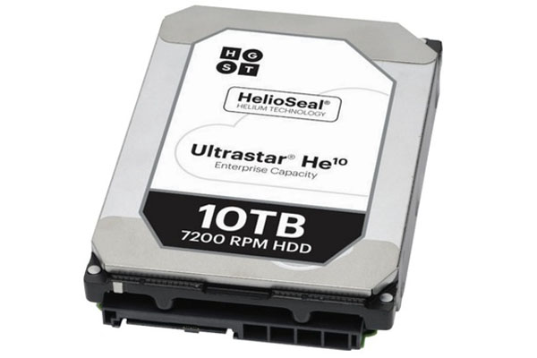 Western Digital uvádí pod značkou HGST na trh první 10TB harddisk plněný heliem
