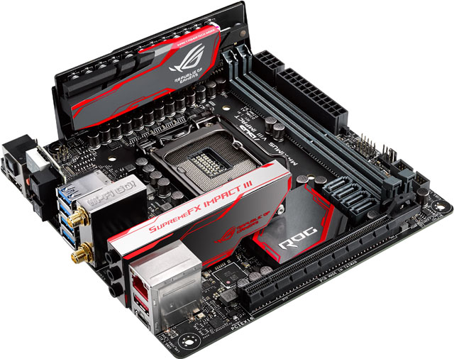 Mini-ITX základní deska Asus ROG Maximus VIII Impact zamířila do prodeje