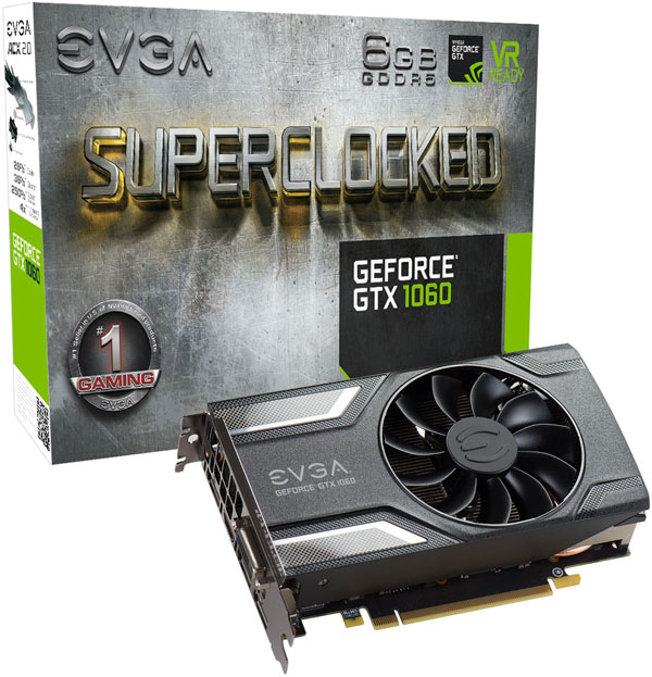 Grafická karta Nvidia GeForce GTX 1060 – EVGA GeForce GTX 1060 6GB