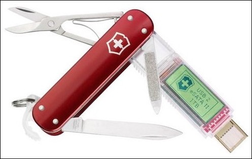 CES: Victorinox vyrábí švýcarský armádní nůž s kapacitou 1 TB