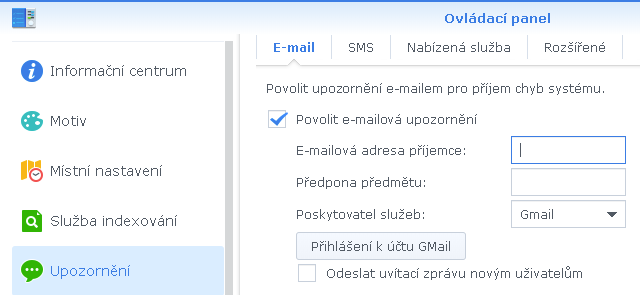 Zasílání e-mailů