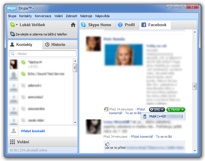 Nový Skype spolupracuje i s Facebookem