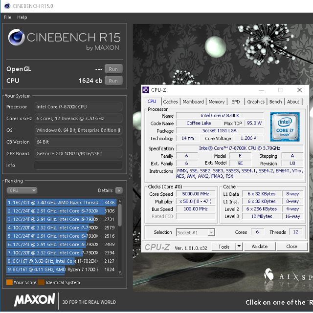 Core i7-8700K s taktem 4,7 GHz (Coffee Lake) v testu