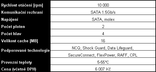 Western Digital Raptor - disky s rychlostí F1