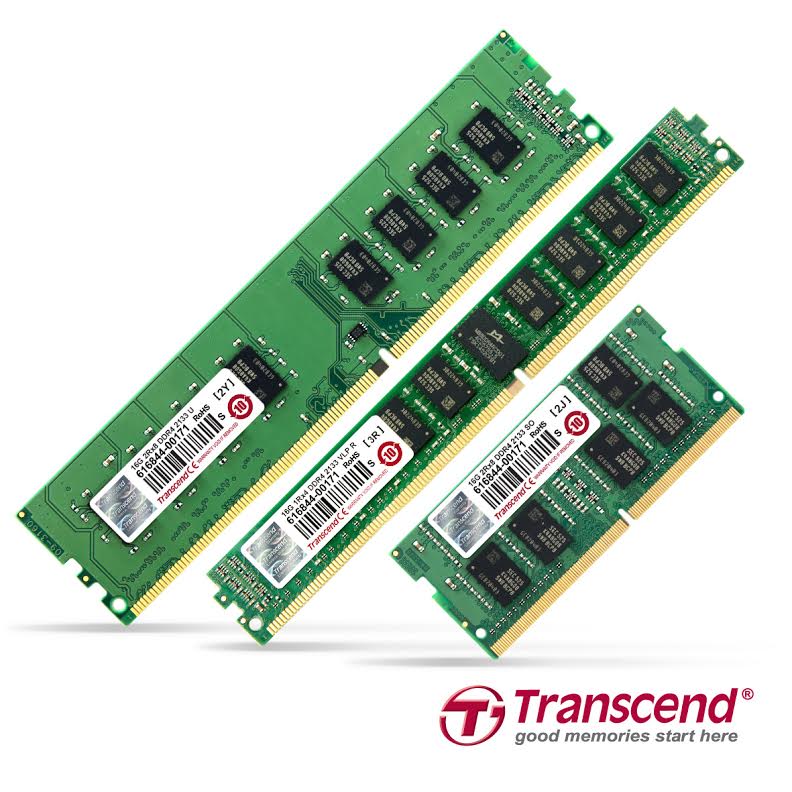 Transcend představuje nové serverové DDR4 paměti 