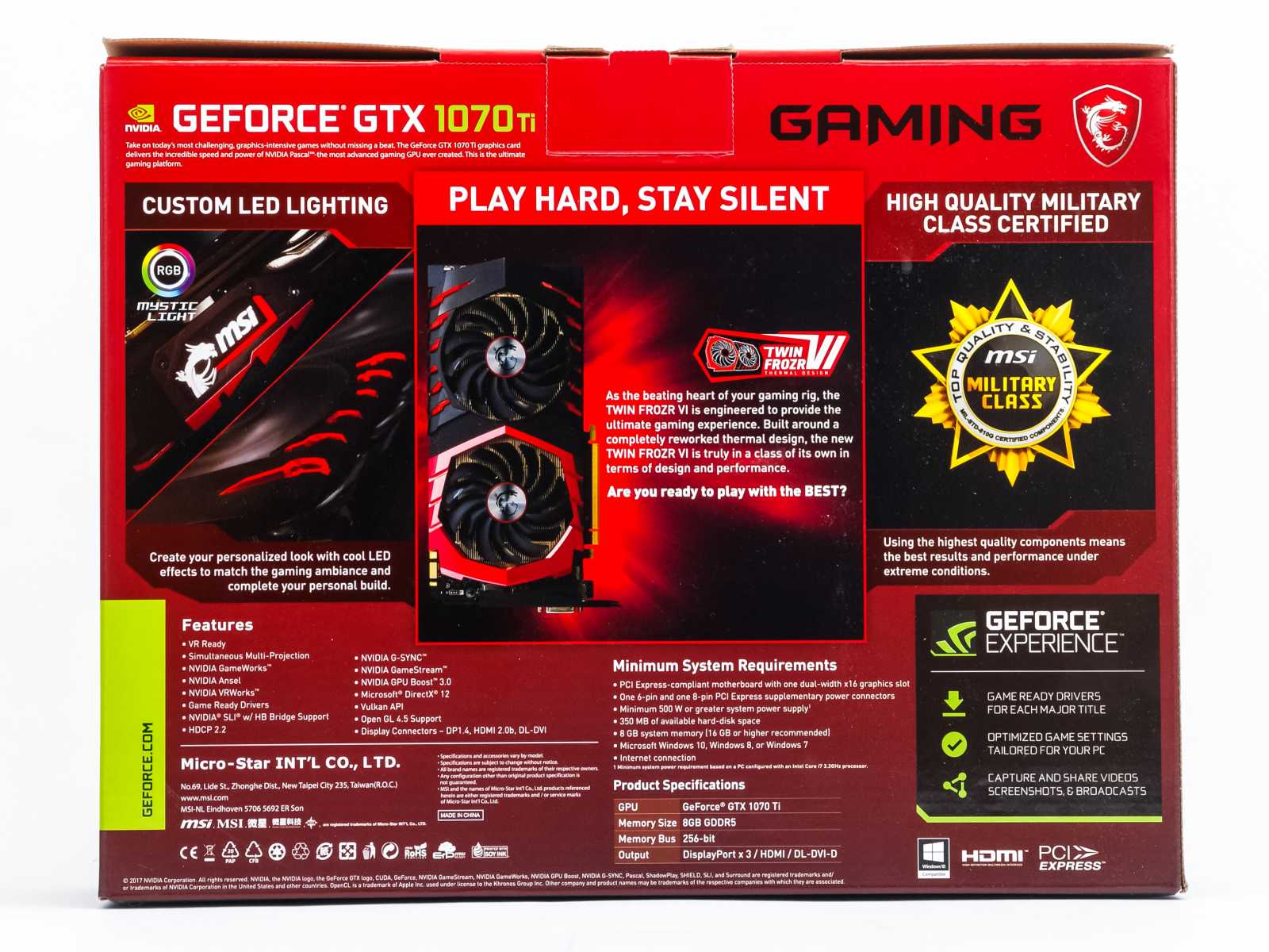 MSI GF GTX 1070 Ti Gaming (+ GTX 1070 Gaming X) v testu