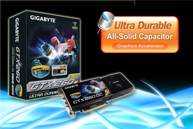 Gigabyte GTX 260 OC - přetaktovaná a se zlatým HDMI