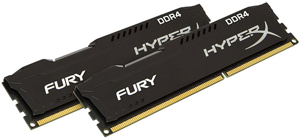 Paměťové moduly HyperX Fury Black 16GB (2× 8GB) DDR4 3466