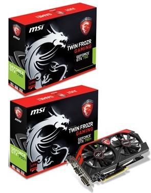 První nereferenční verze grafických karet GTX 750 a GTX 750 Ti od různých výrobců