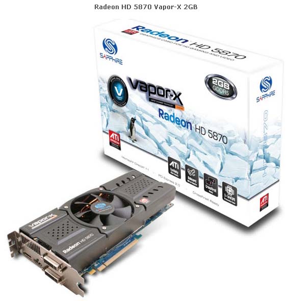 Sapphire Radeon HD 5870 bude i v 2GB verzi Vapor-X a Toxic