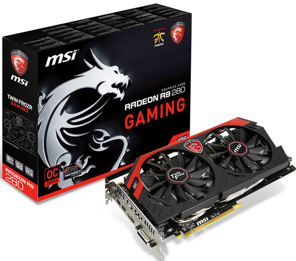 MSI oznámilo vydání grafické karty Radeon R9 280 ze série Gaming