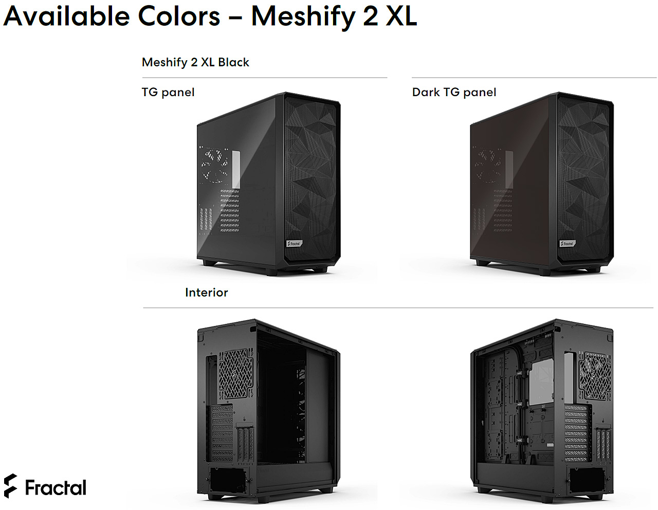 Test skříní Fractal Design Meshify 2 a Meshify 2 XL