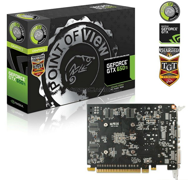 Point of View představuje GeForce GTX 650 Ti 1GB Ultra Charged s taktem jádra 1058 MHz