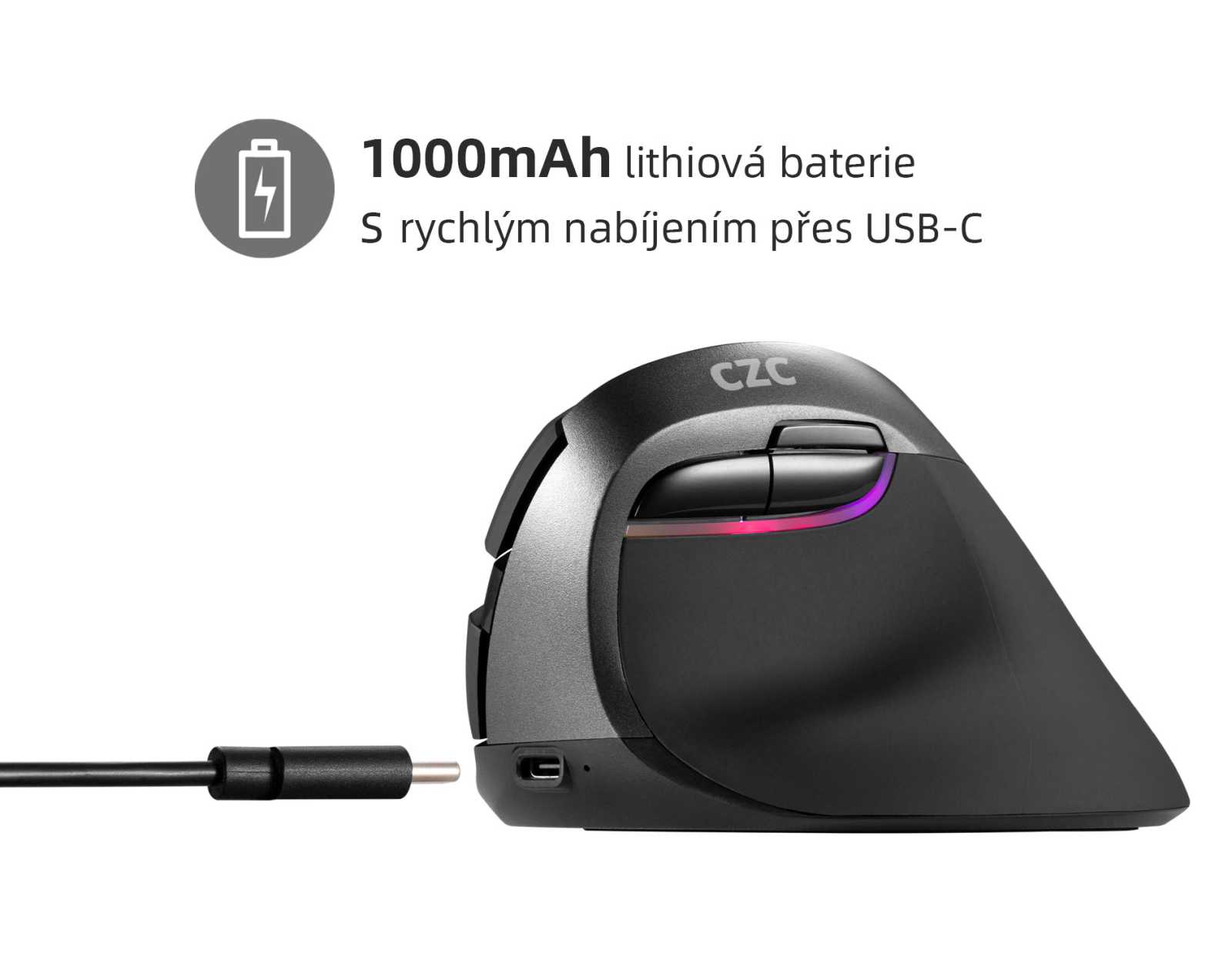 TIP: Levná ergonomická myš Kite One od CZC překvapuje hodnocením 94 %!