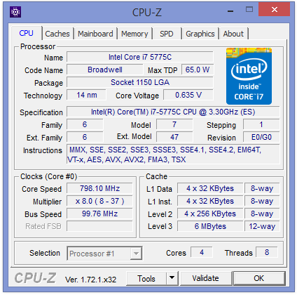 Test Core i7-6700K (Skylake) a Core i7-5775C (Broadwell) 