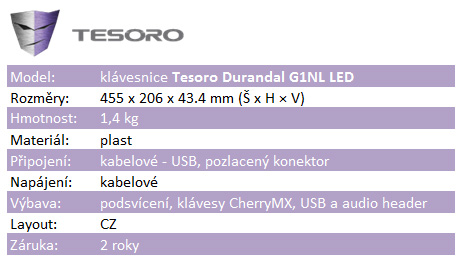 Nové herní příslušenství Tesoro – kvalita a inovace