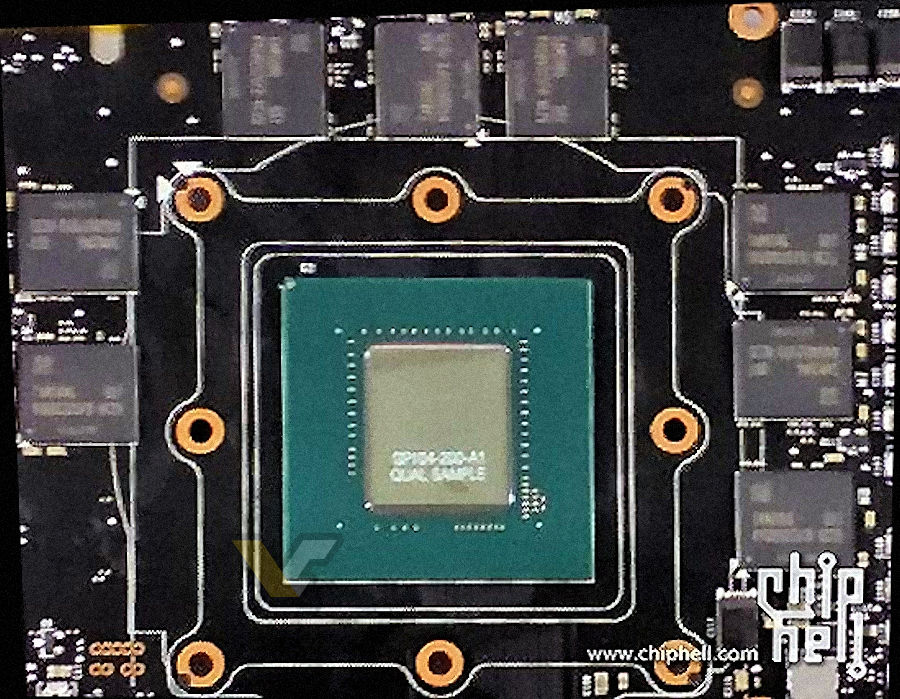 GeForce GTX 1080 nese GDDR5X