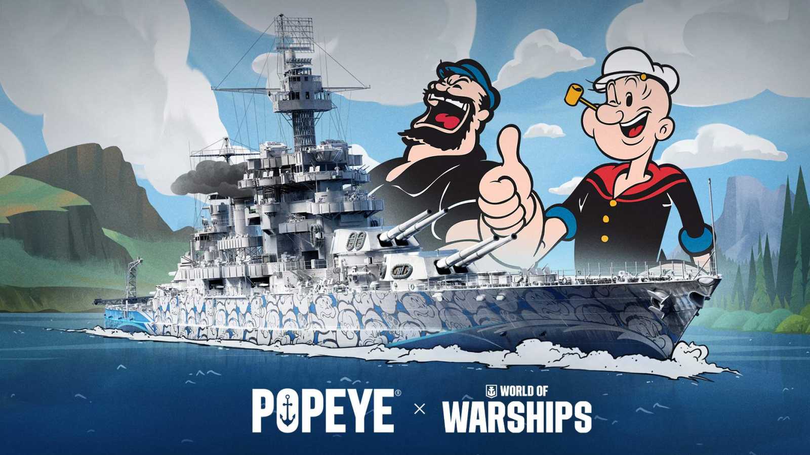 Pepek Námořník ve World of Warships na podporu Světového měsíce oceánů. Nachystejte špenát!