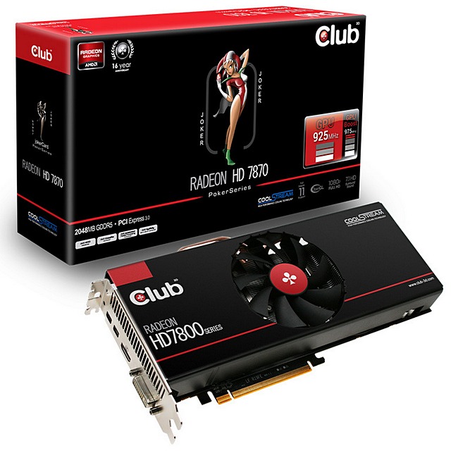 Club 3D oznamuje Radeon HD 7870 jokerCard – grafickou kartu s „esem v rukávu“