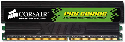 Paměti DDR433 Corsair XMS TwinX 3500LLPRO