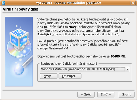 VirtualBox aneb Windows Vista v Linuxu