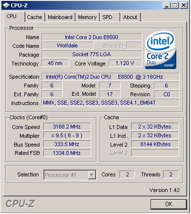 První 45nm dvoujádra na trhu - Core 2 Duo E8200 a E 8400