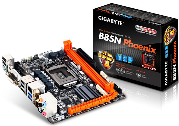 B85N-Phoenix – nová mini-ITX od GIGABYTE bohatá na konektivitu