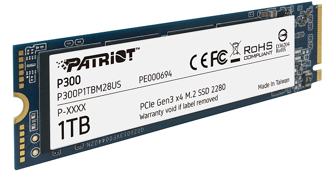 Patriot P300 1 TB: Jeden z nejlevnějších disků s NVMe v testu