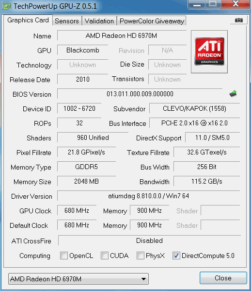 Goldmax Racer — Sandy Bridge a HD 6970 v 15,6" balení