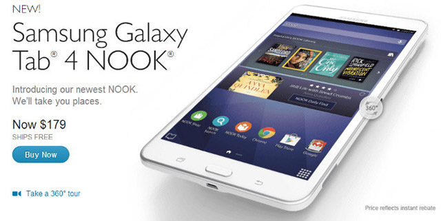 Samsung vyvinul ve spolupráci s Barnes & Noble tablet Galaxy Tab 4 Nook