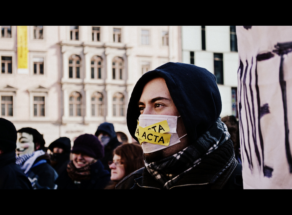 Česko protestovalo proti dohodě ACTA, fotografie z demonstrací