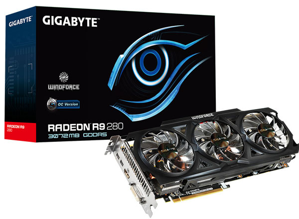 GIGABYTE představil grafickou kartu Radeon R9 280 WindForce OC