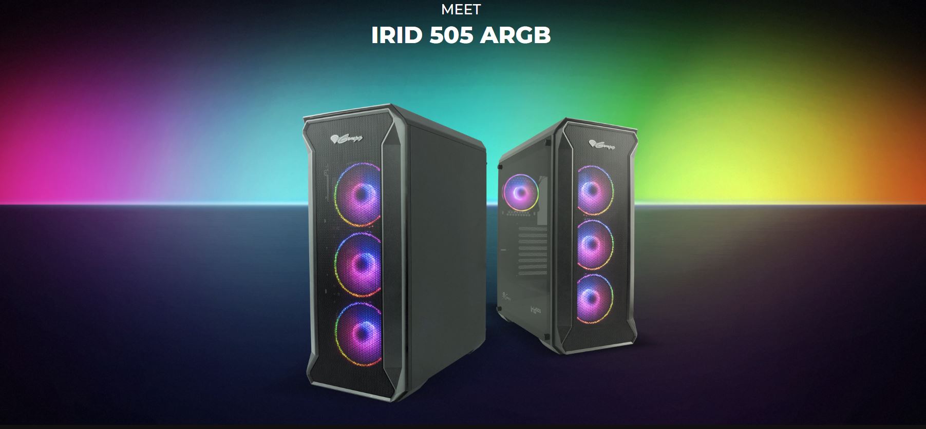 Genesis Irid 505: Nová PC skříň s efektním ARGB podsvícením