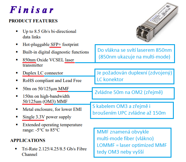 Finisar FTLF8528P2BNV-EM