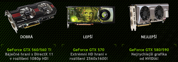 Hrajeme s nVidií o tři grafiky GTX 560 – první kolo