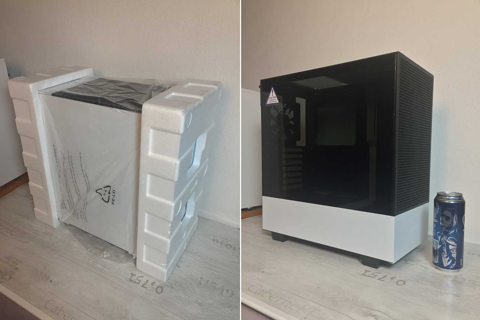 Test skříně NZXT H510 FLOW – s komponenty v bílém tónu