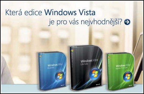 Krabicové verze Windows Vista skutečně zlevňují