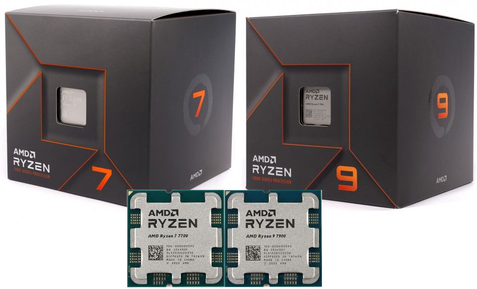 AMD Ryzen 7 7700 a 9 7900: Extrémně efektivní procesory v testu