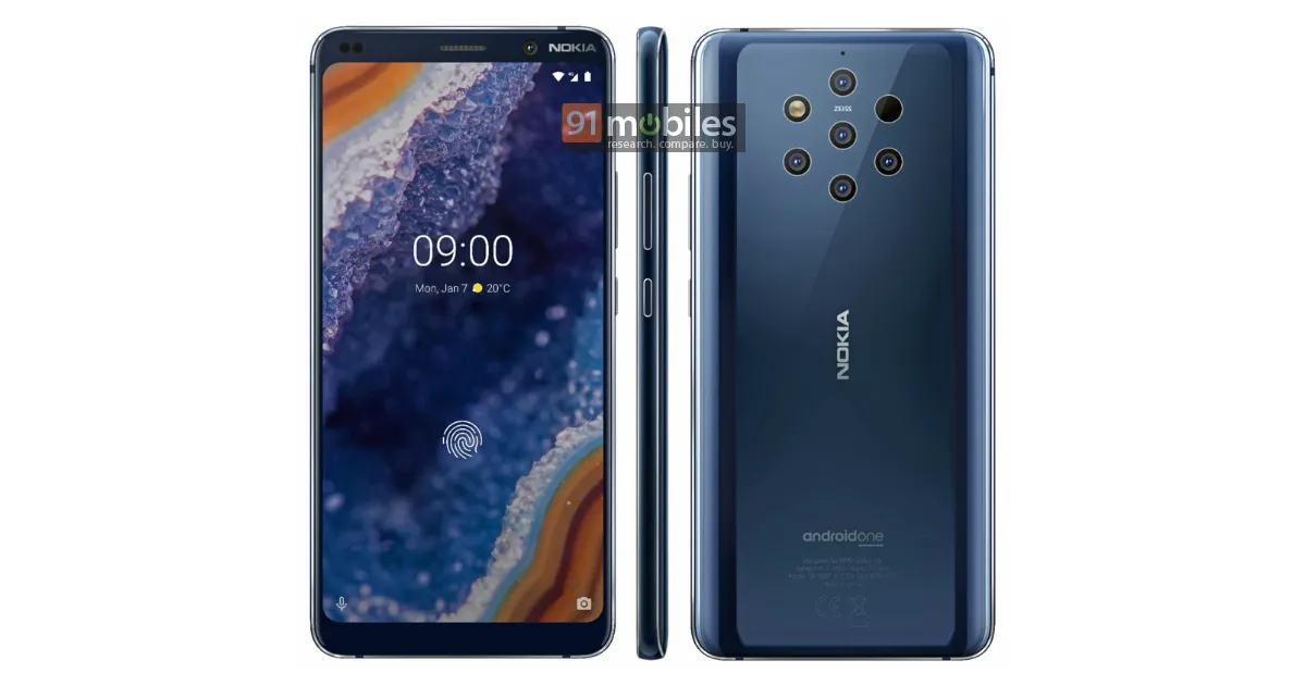 Nokia 9 s pěti objektivy na novém tiskovém snímku